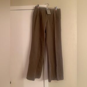 NWT brown Anthropologie wide leg pants. Size 6